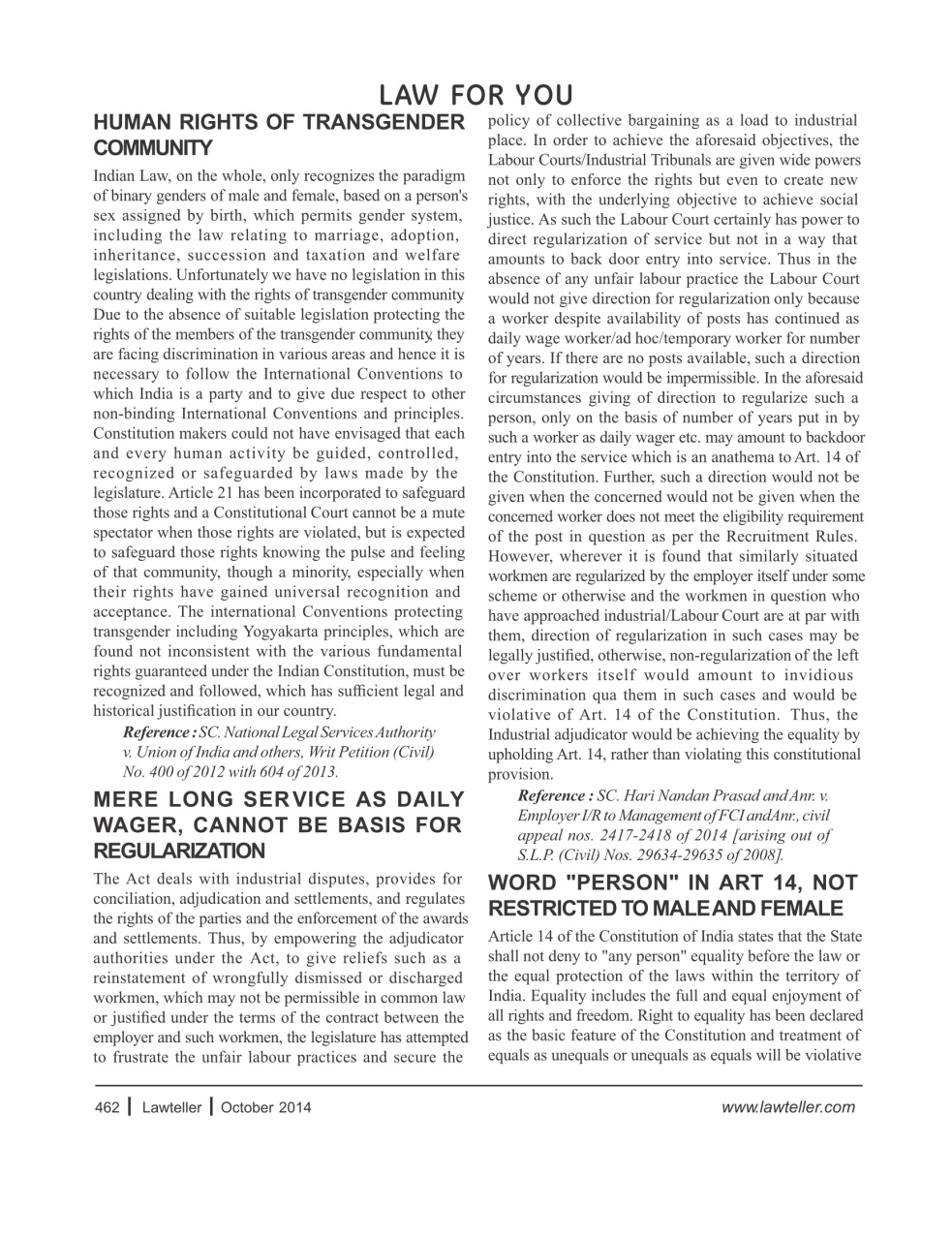 Lawteller – A Legal Awareness Magazine Preview Pages