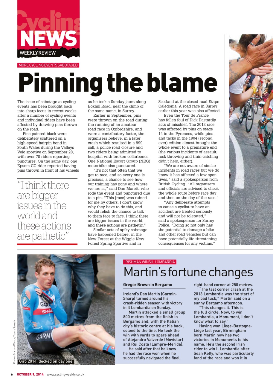 Cycling Weekly Preview Pages