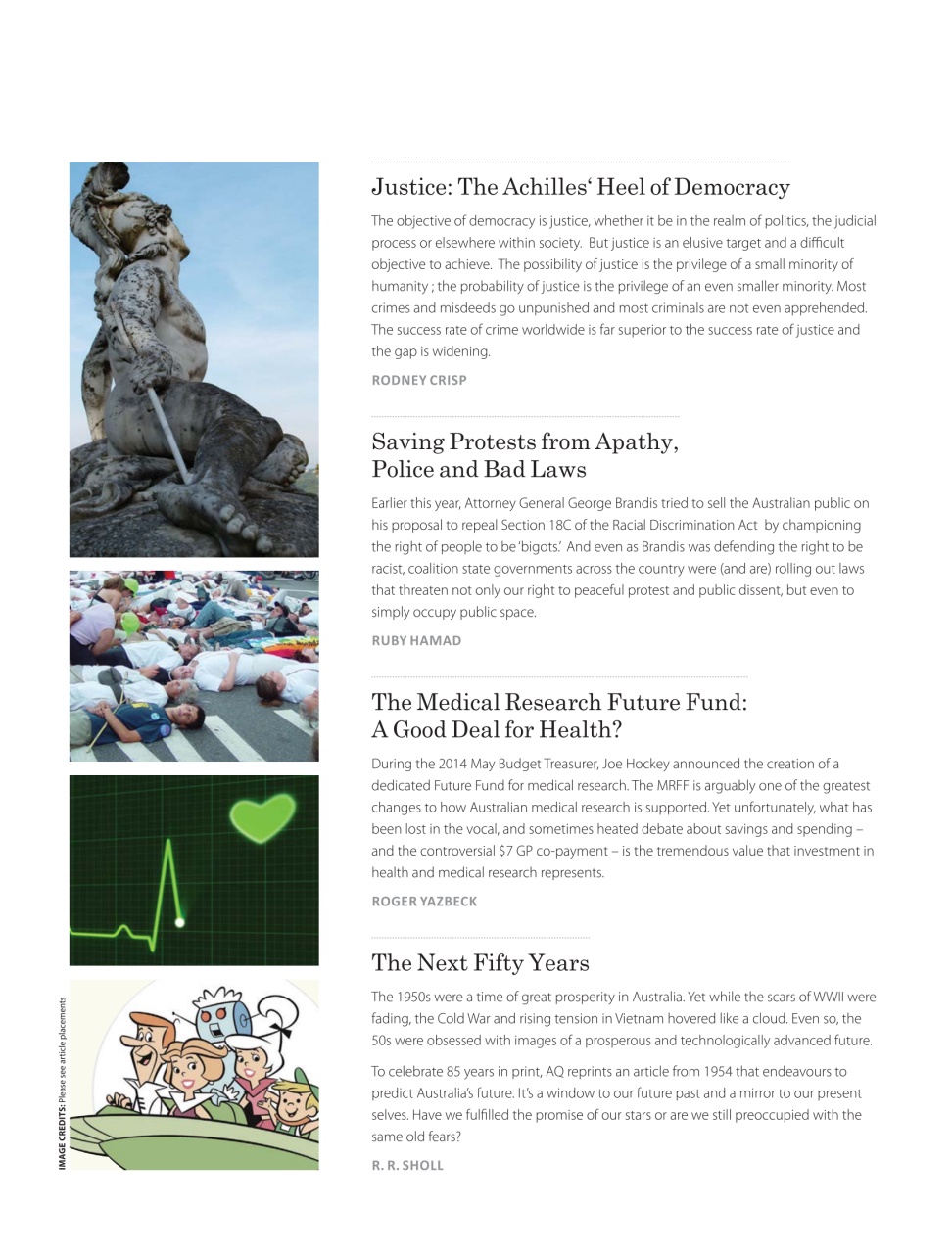 AQ: Australian Quarterly Preview Pages