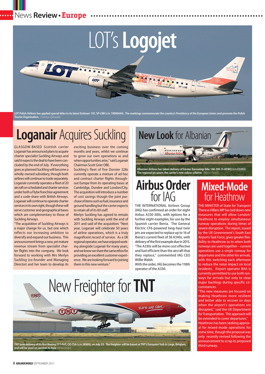 Airliner World Preview Pages
