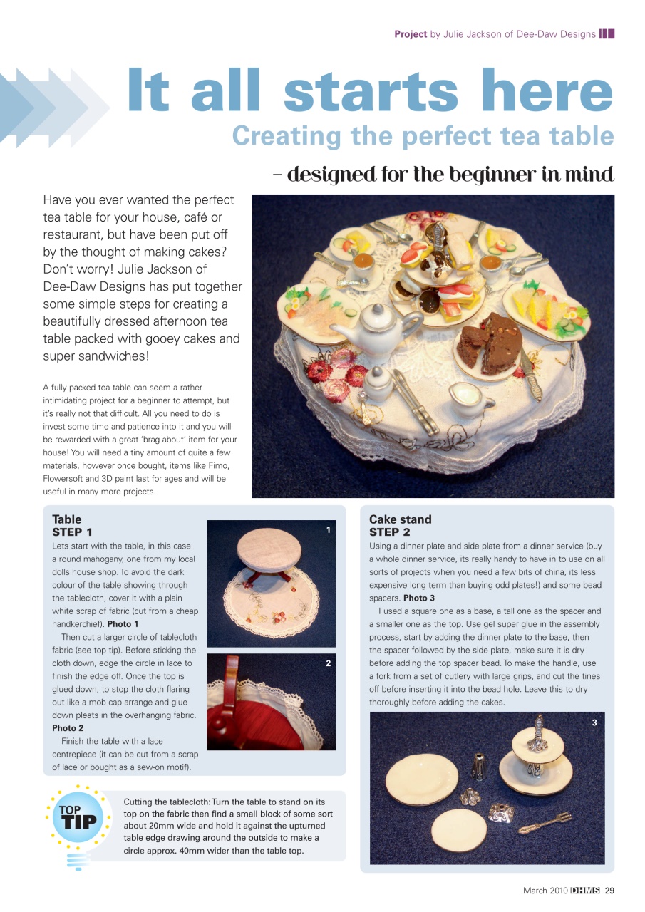 Dolls House and Miniature Scene Preview Pages