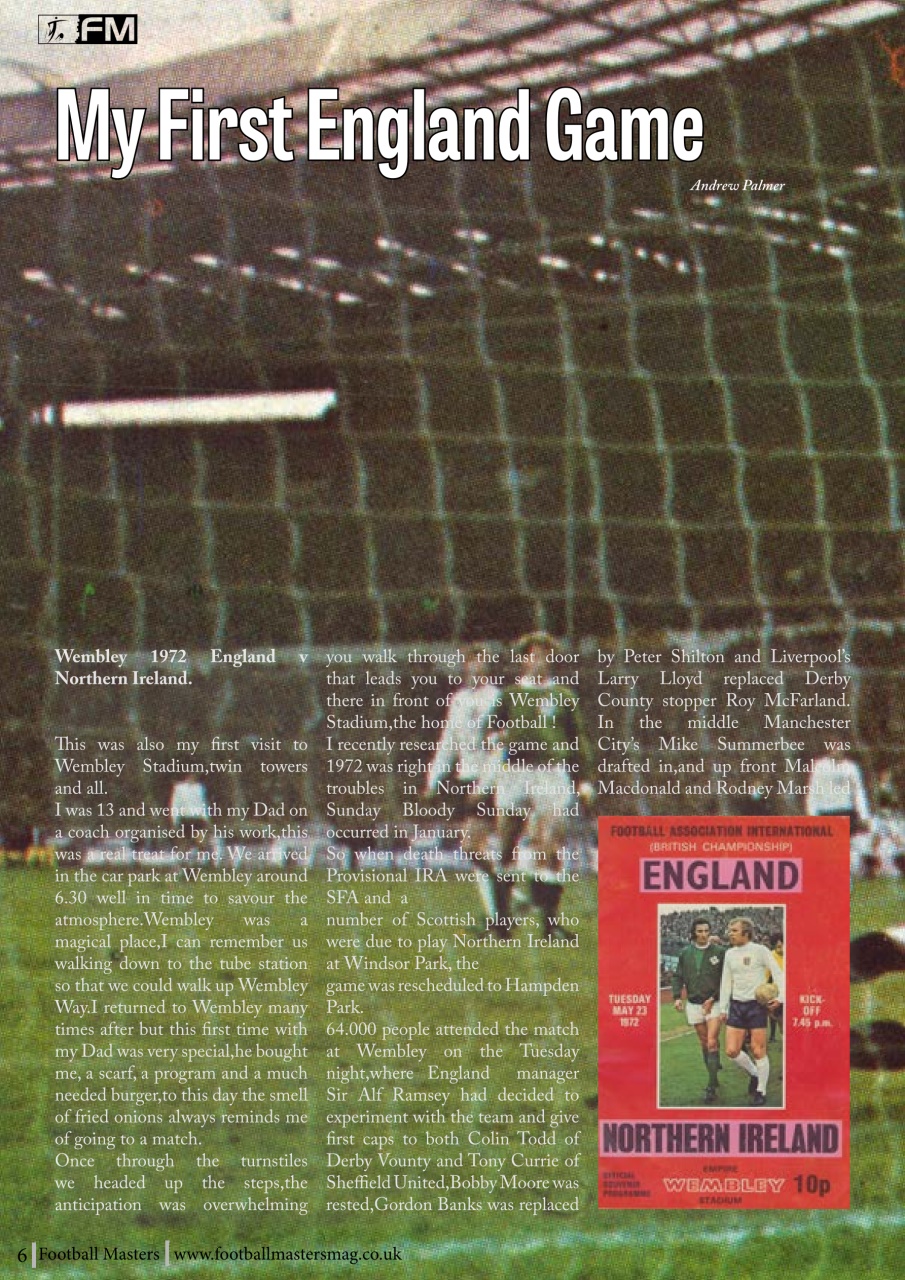 Football Masters Preview Pages