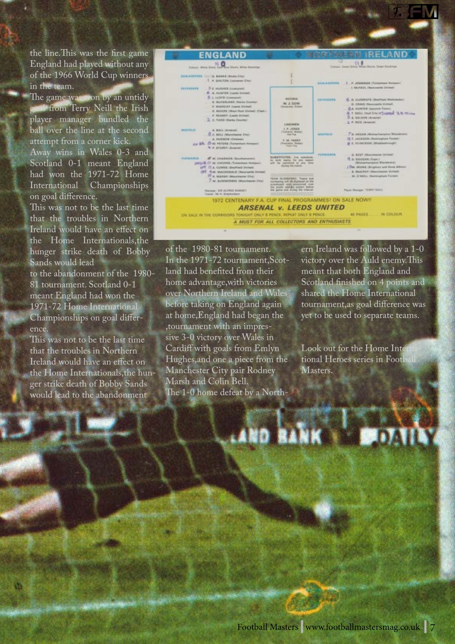 Football Masters Preview Pages