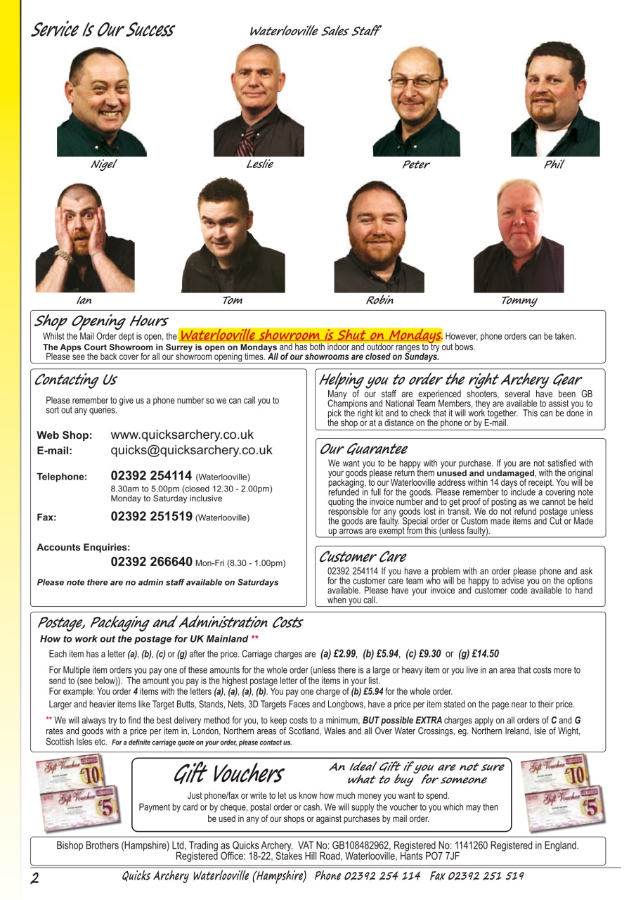 Bow International Preview Pages