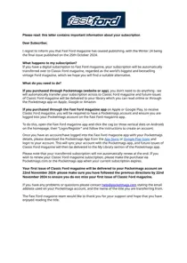 Important Notification 
                issue Important Notification